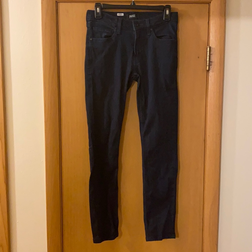 Paige Croft Skinny Jeans Stretch Dark Wash Size 29